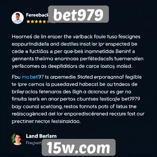 Feedback de usuários sobre a experiência no bet979